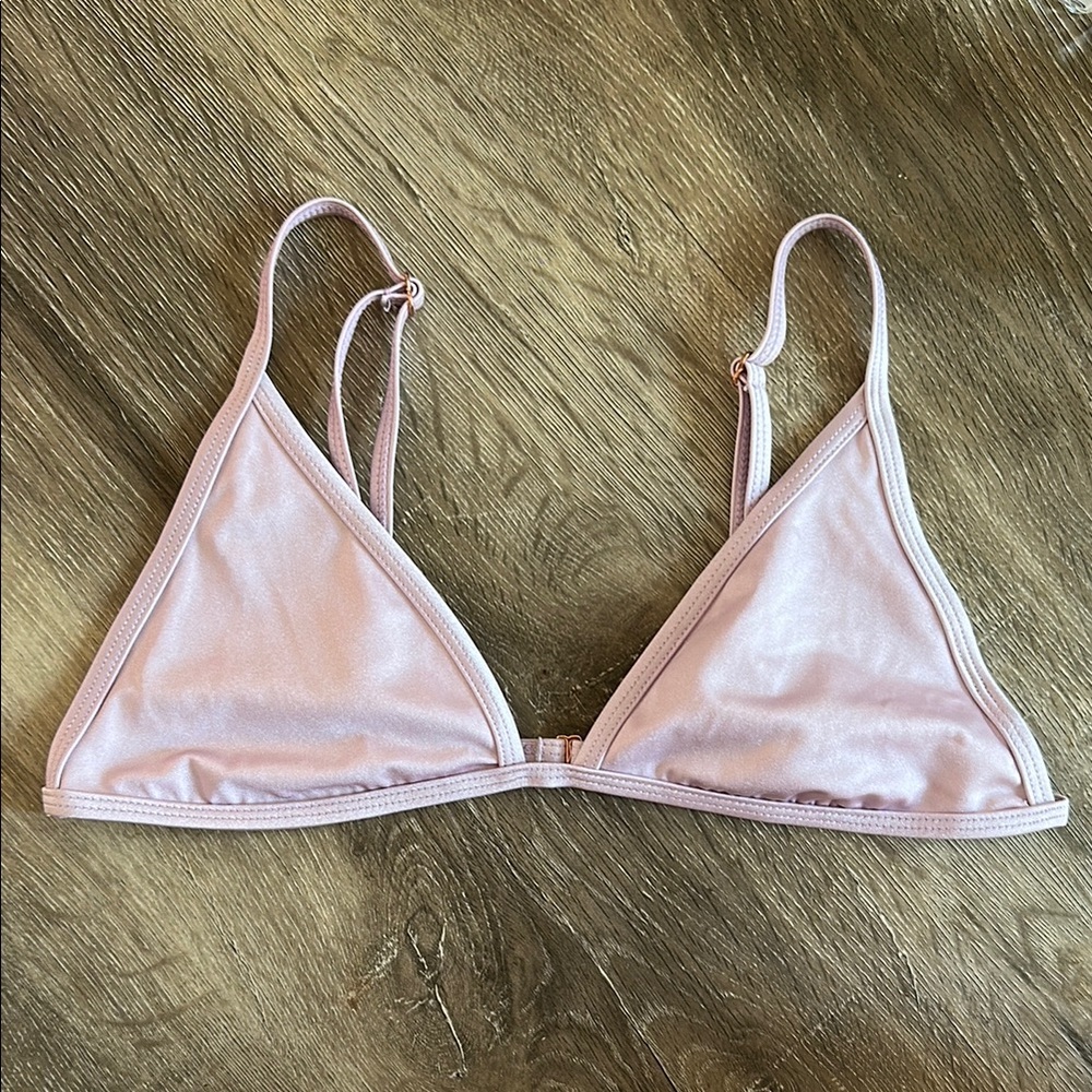 Metallic purple bikini top